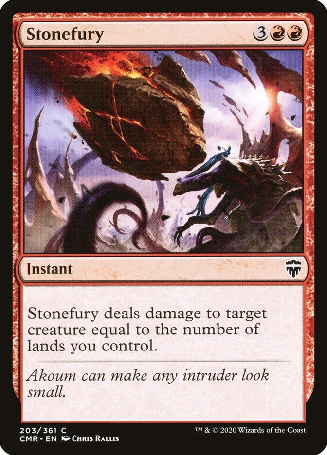 Stonefury (203) [CMR] - MTG Single