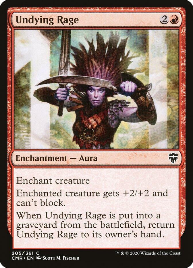 Undying Rage (205) [CMR] - MTG Single