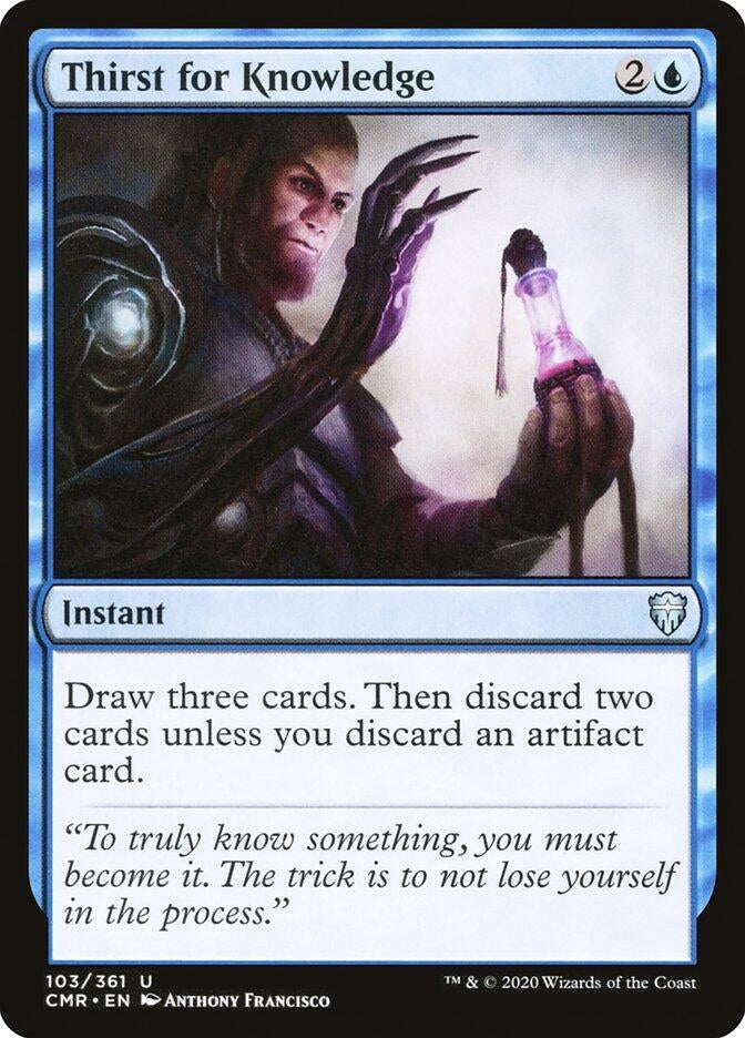 Thirst for Knowledge (103) [CMR] - MTG Single
