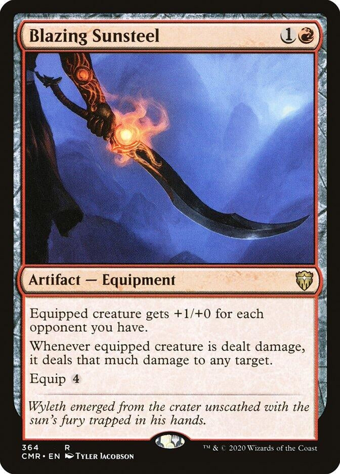 Blazing Sunsteel (364) [CMR] - MTG Single