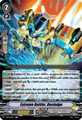 Extreme Battler Dosledge (11021) [V-BT11] - Cardfight Vanguard Single