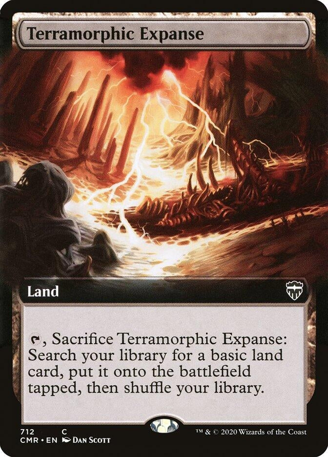 Terramorphic Expanse (Extended Art) (712) [CMR] - MTG Single