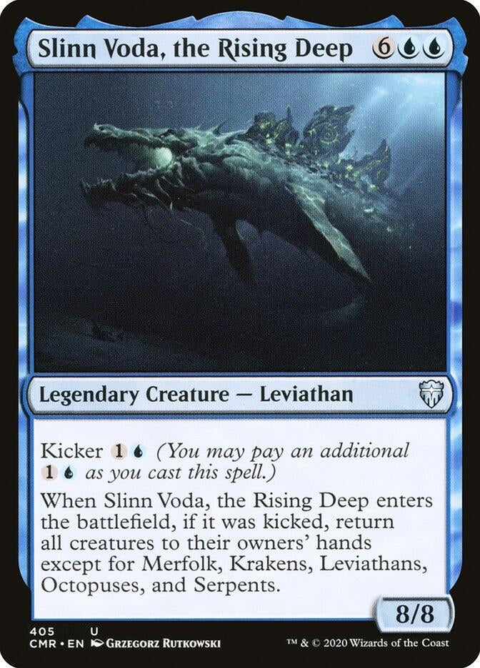 Slinn Voda the Rising Deep (405) [CMR] - MTG Single