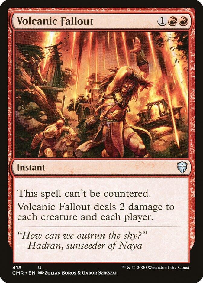 Volcanic Fallout (418) [CMR] - MTG Single