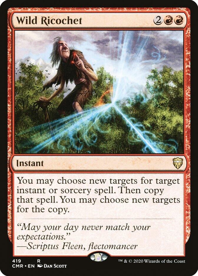 Wild Ricochet (419) [CMR] - MTG Single