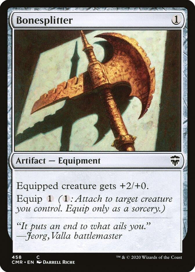 Bonesplitter (458) [CMR] - MTG Single