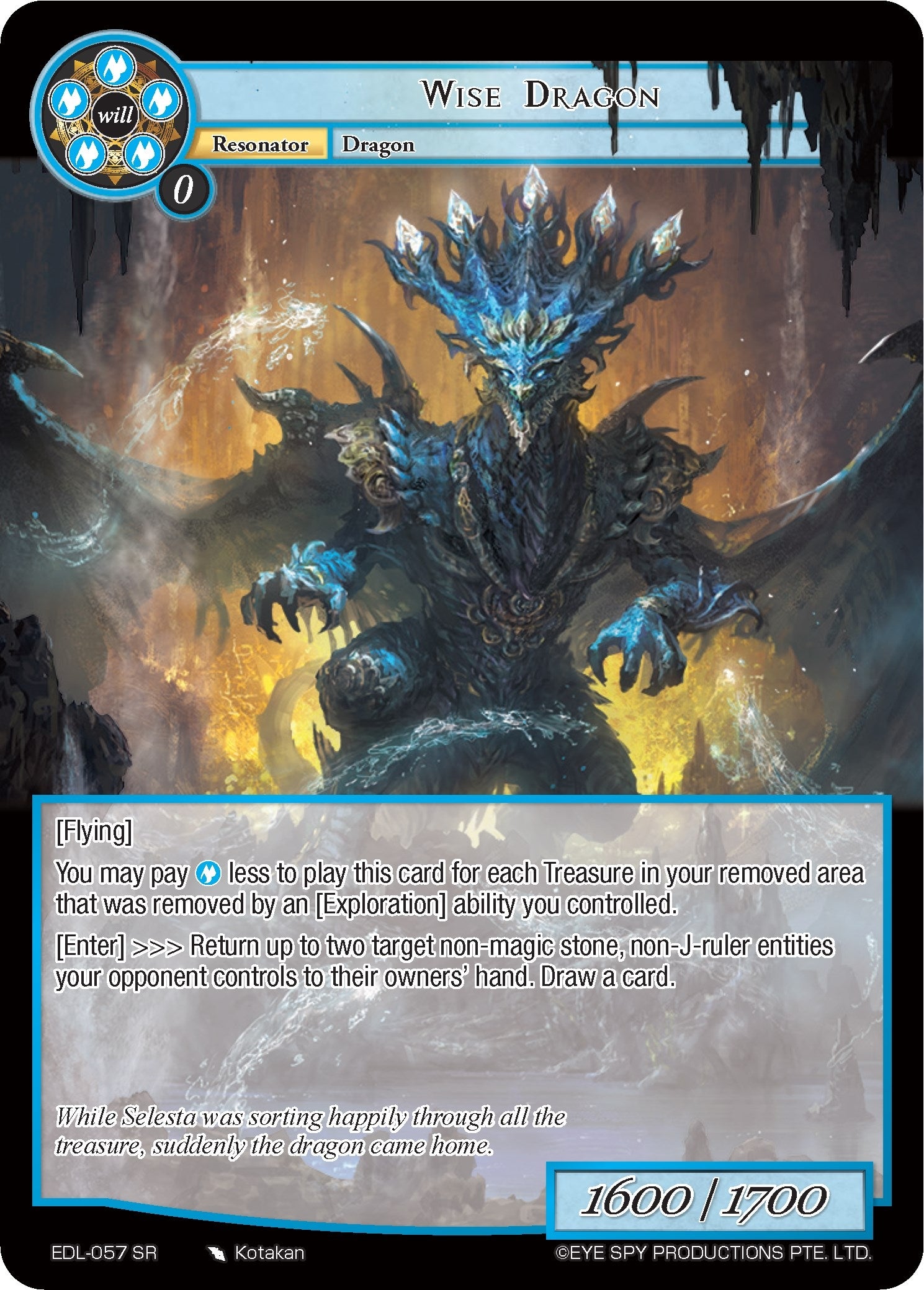 Wise Dragon (57) [EDL] - Force of Will Single