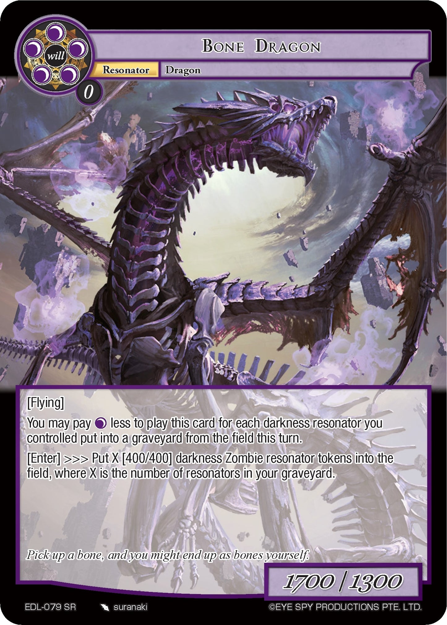 Bone Dragon (79) [EDL] - Force of Will Single