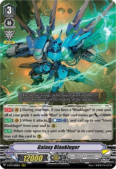 Galaxy Blaukluger (11008) [V-BT11] - Cardfight Vanguard Single