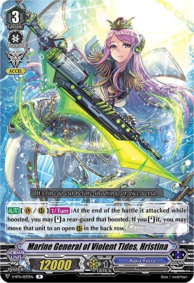 Marine General of Violent Tides Hristina (11037) [V-BT11] - Cardfight Vanguard Single