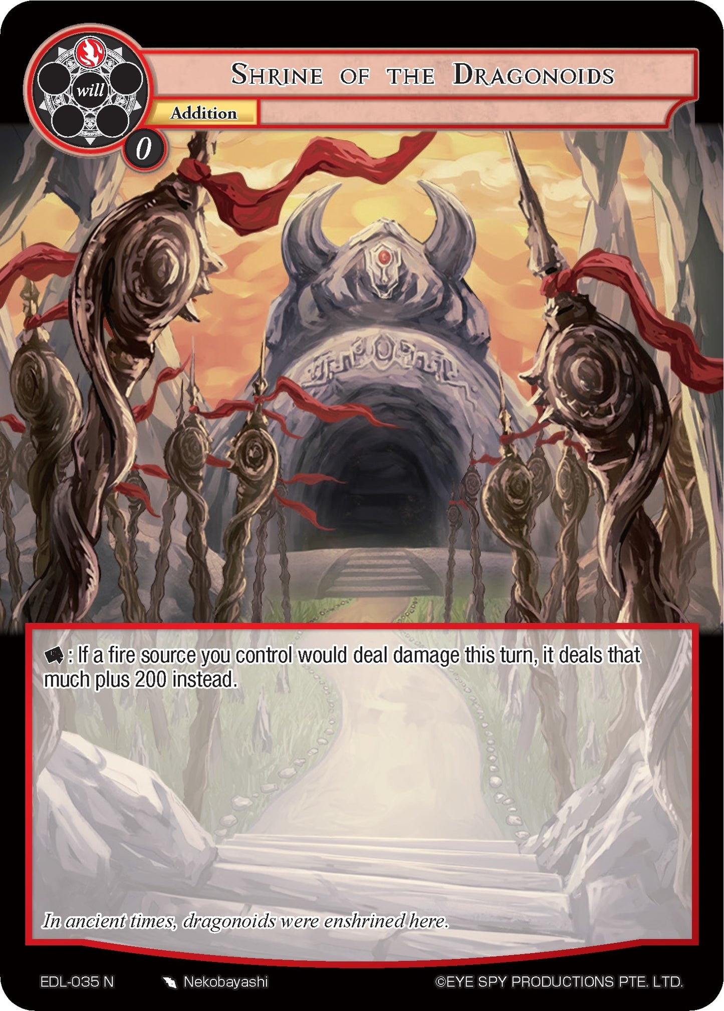 Shrine of the Dragonoids (35) [EDL] - Force of Will Single