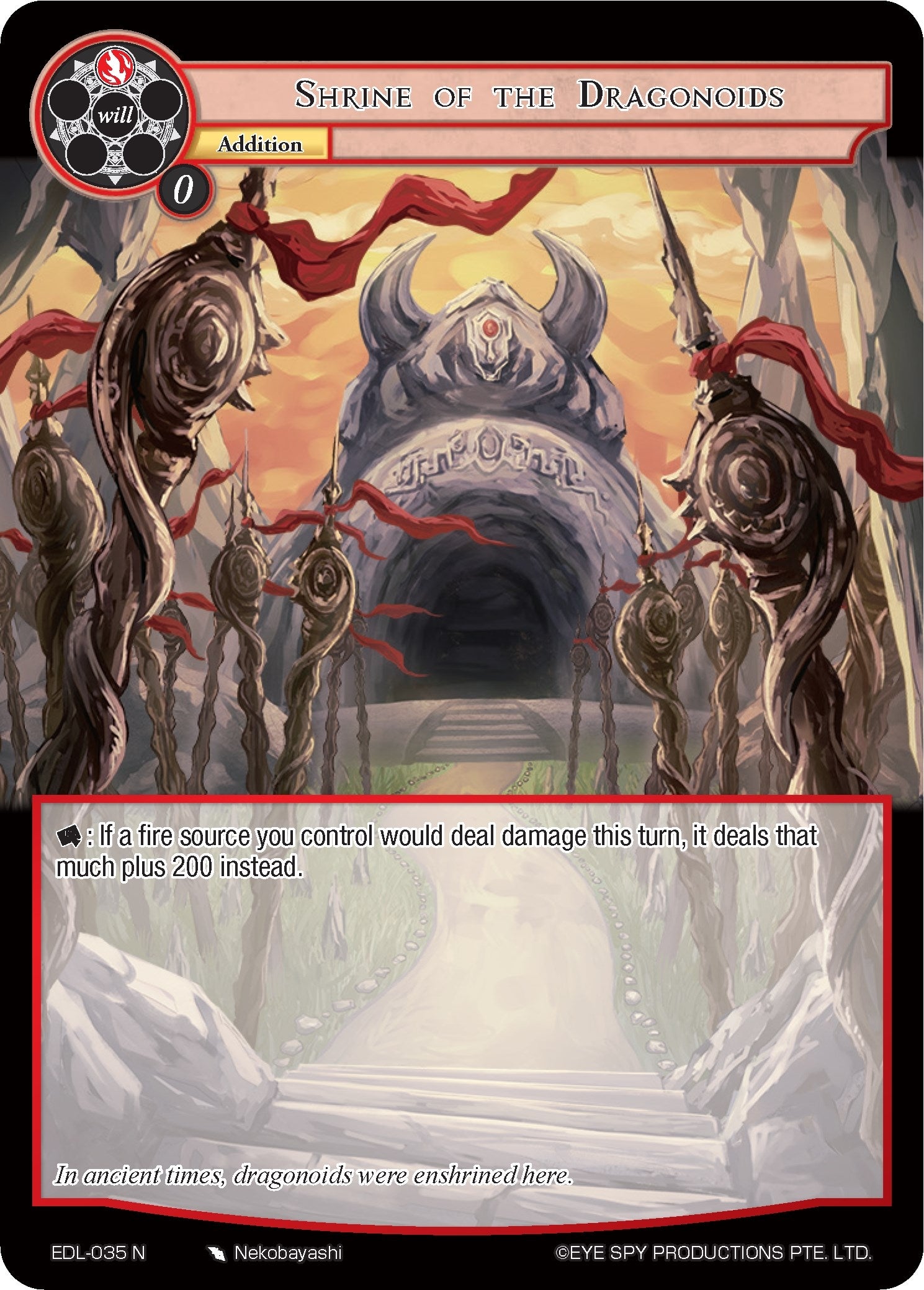 Shrine of the Dragonoids (35) [EDL] - Force of Will Single