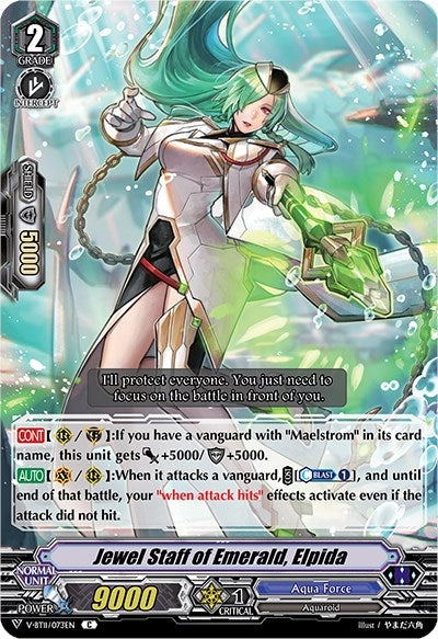 Jewel Staff of Emerald Elpida (11073) [V-BT11] - Cardfight Vanguard Single