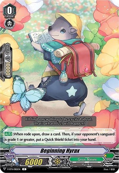 Beginning Hyrax (11085) [V-BT11] - Cardfight Vanguard Single