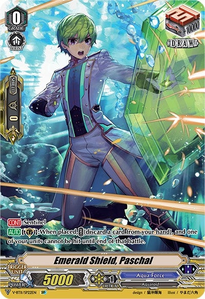 Emerald Shield Paschal (SP) (1122) [V-BT11] - Cardfight Vanguard Single