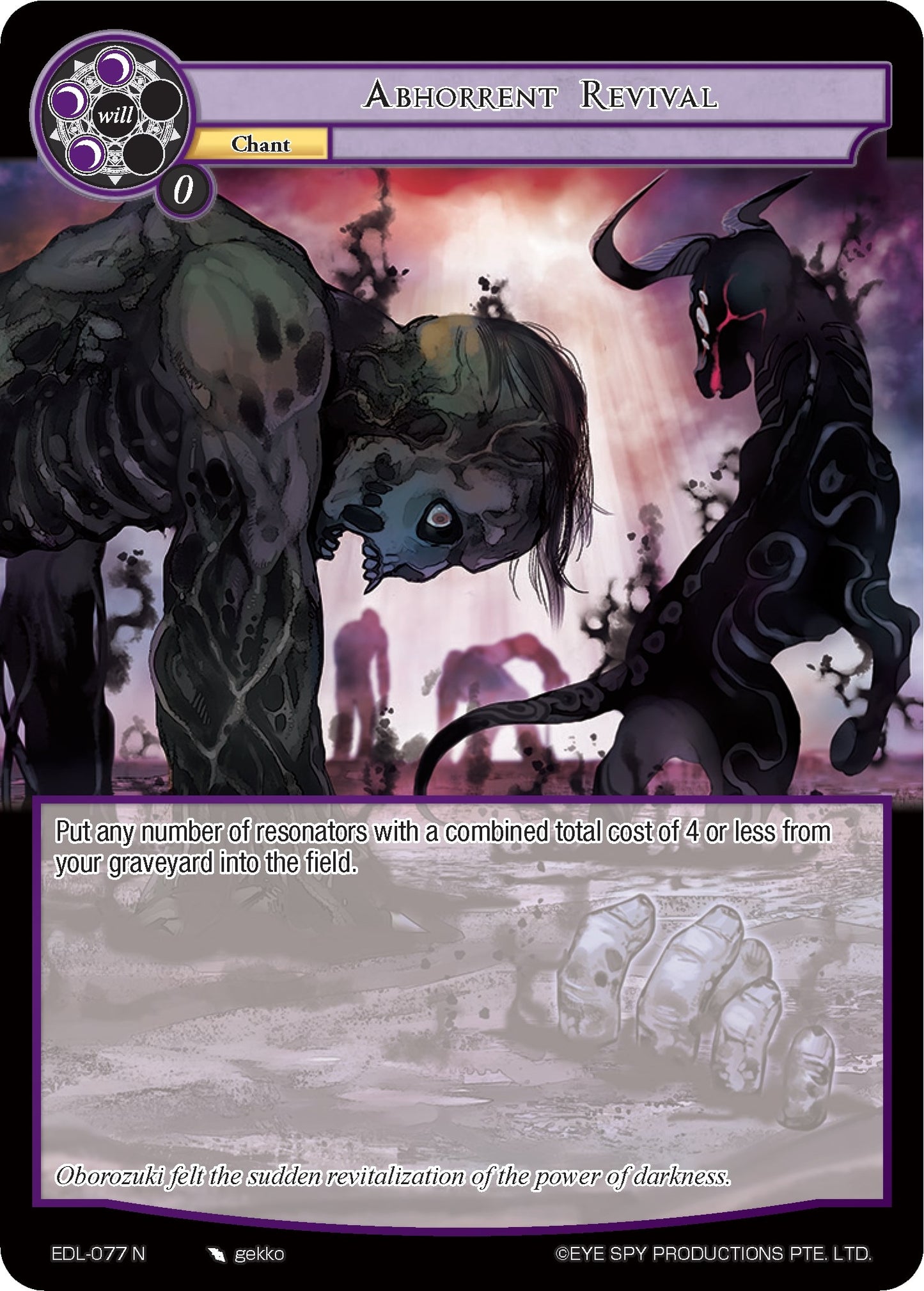 Abhorrent Revival (77) [EDL] - Force of Will Single
