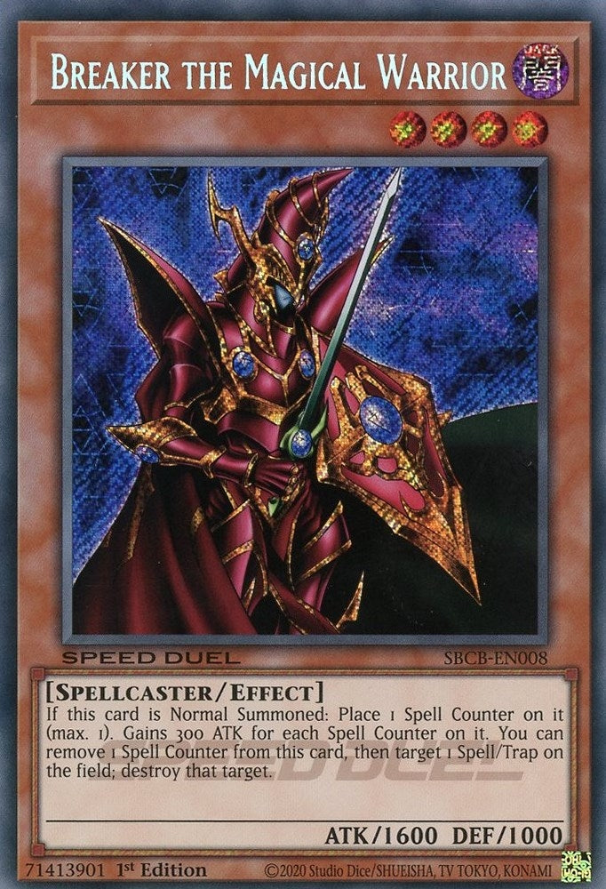 Breaker the Magical Warrior (Secret) (8) (SBCB) - YuGiOh Single