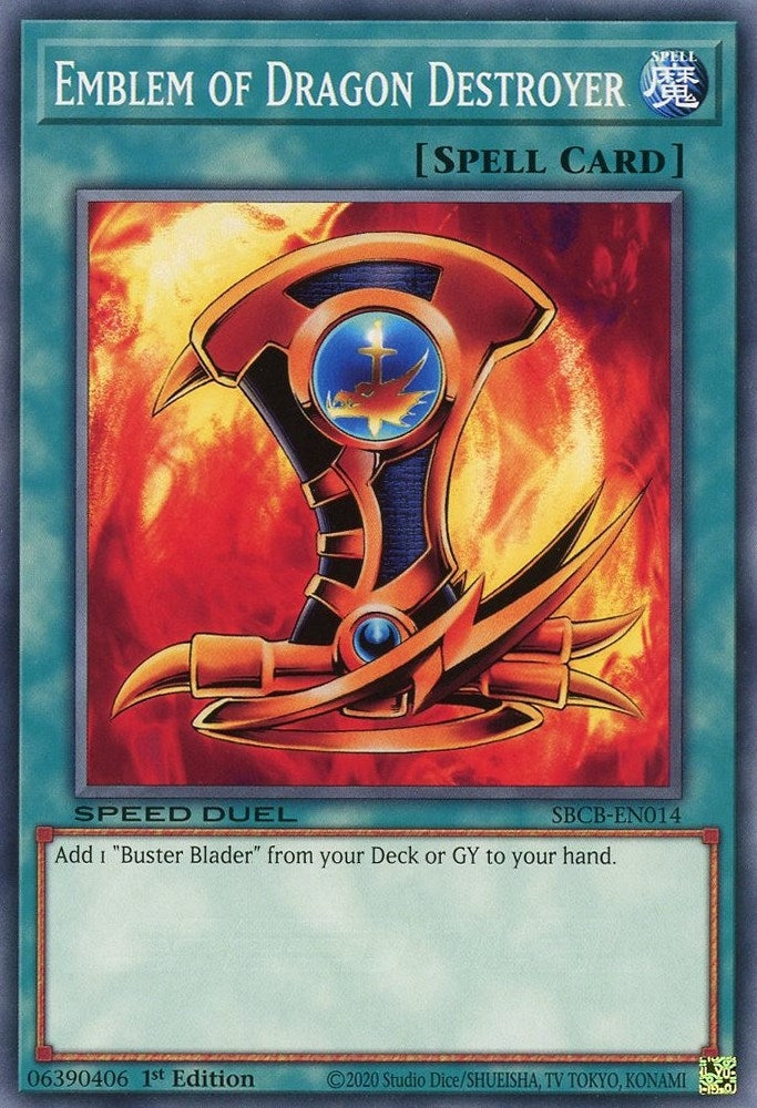 Emblem of Dragon Destroyer (14) (SBCB) - YuGiOh Single