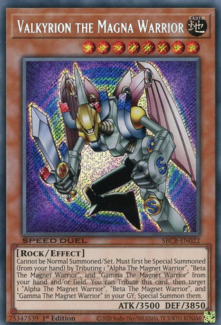 Valkyrion the Magna Warrior (Secret) (22) (SBCB) - YuGiOh Single