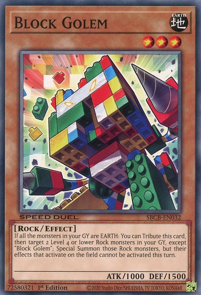 Block Golem (32) (SBCB) - YuGiOh Single
