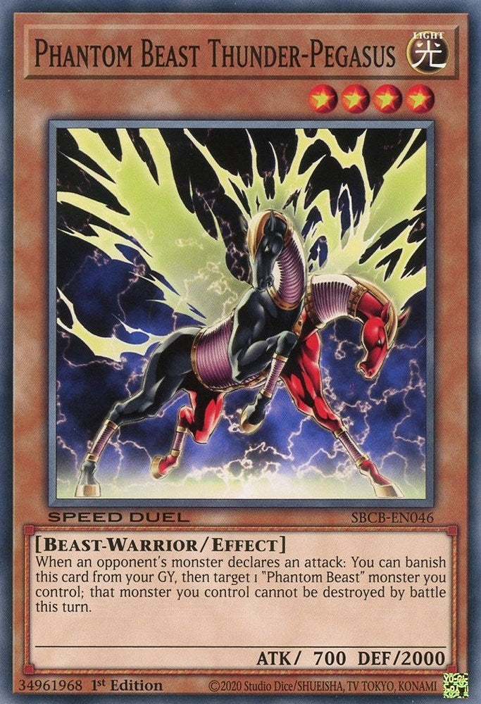 Phantom Beast Thunder-Pegasus (46) (SBCB) - YuGiOh Single