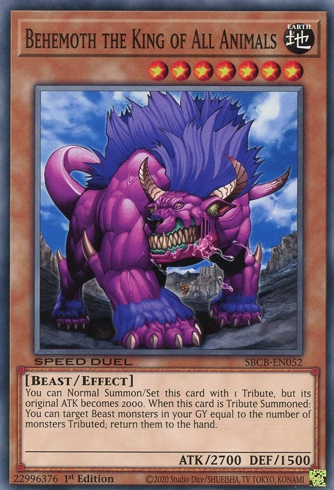 Behemoth the King of All Animals (52) (SBCB) - YuGiOh Single