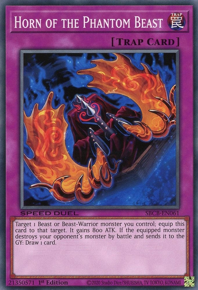 Horn of the Phantom Beast (61) (SBCB) - YuGiOh Single