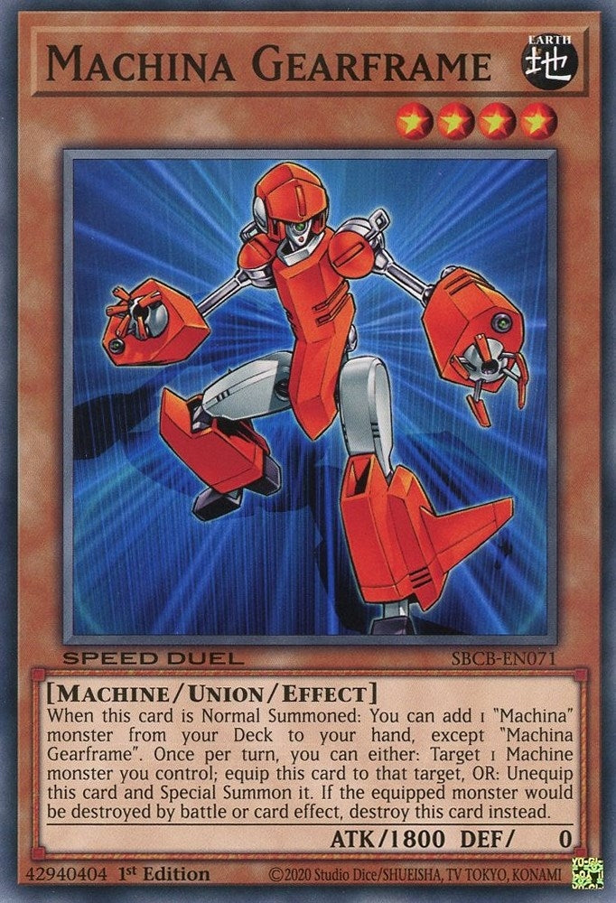 Machina Gearframe (71) (SBCB) - YuGiOh Single