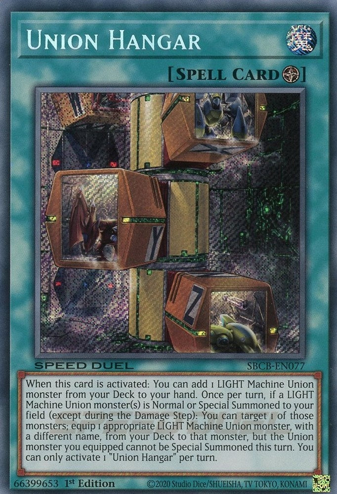 Union Hangar (Secret) (77) (SBCB) - YuGiOh Single