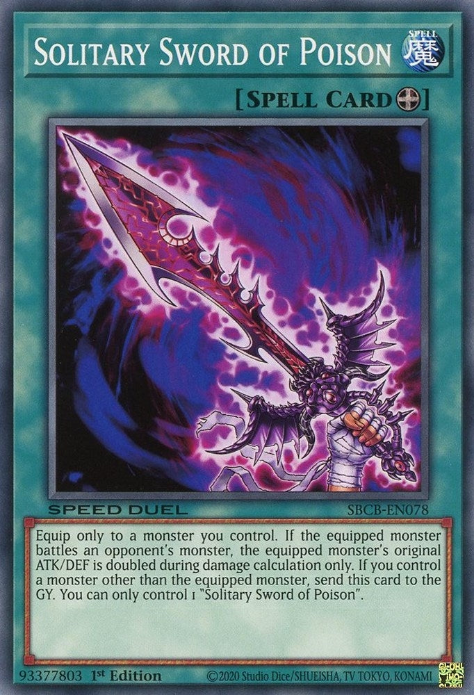 Solitary Sword of Poison (78) (SBCB) - YuGiOh Single