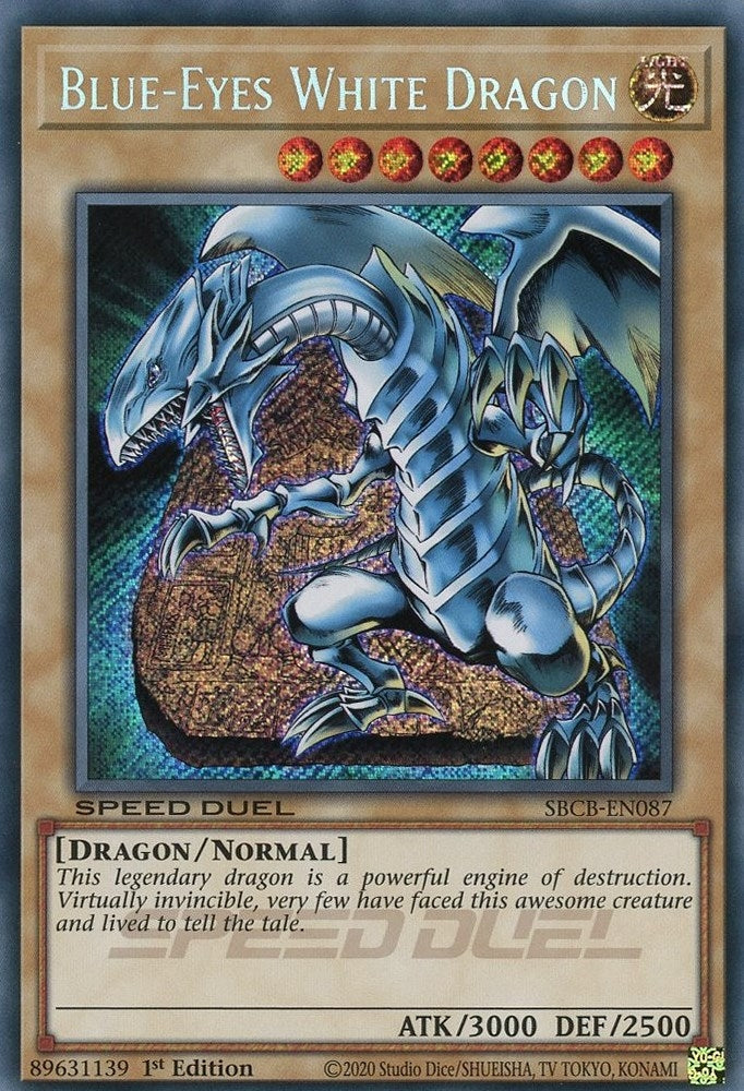 Blue-Eyes White Dragon (Secret) (87) (SBCB) - YuGiOh Single