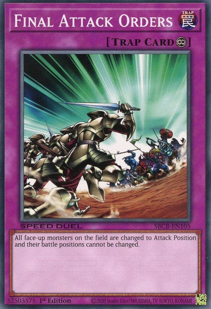 Final Attack Orders (105) (SBCB) - YuGiOh Single
