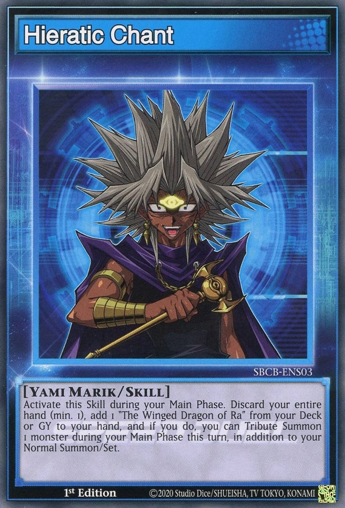 Hieratic Chant (3) (SBCB) - YuGiOh Single
