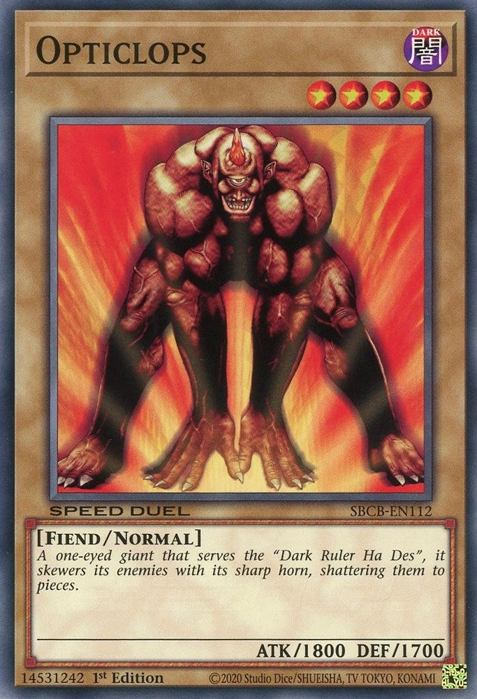 Opticlops (112) (SBCB) - YuGiOh Single