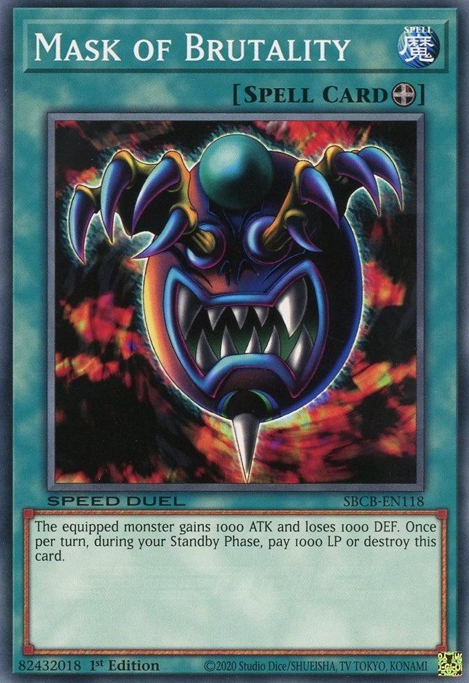 Mask of Brutality (118) (SBCB) - YuGiOh Single