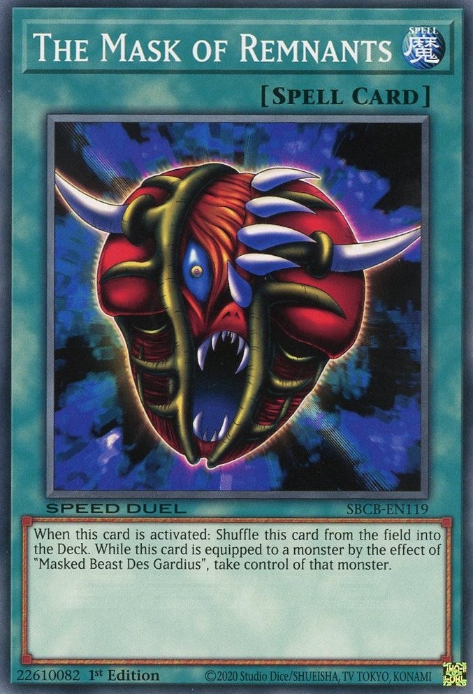 The Mask of Remnants (119) (SBCB) - YuGiOh Single