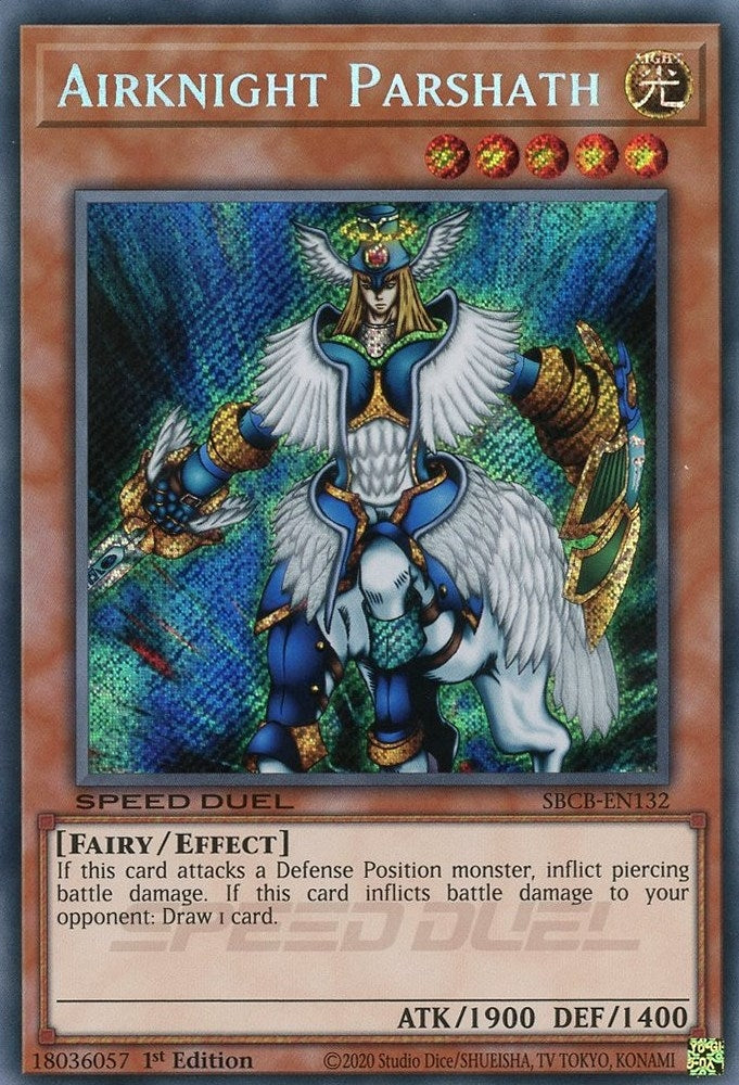 Airknight Parshath (Secret) (132) (SBCB) - YuGiOh Single