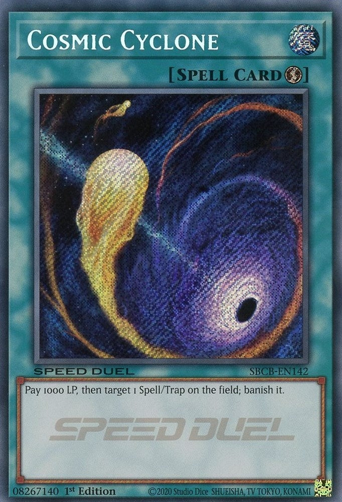 Cosmic Cyclone (Secret) (142) (SBCB) - YuGiOh Single