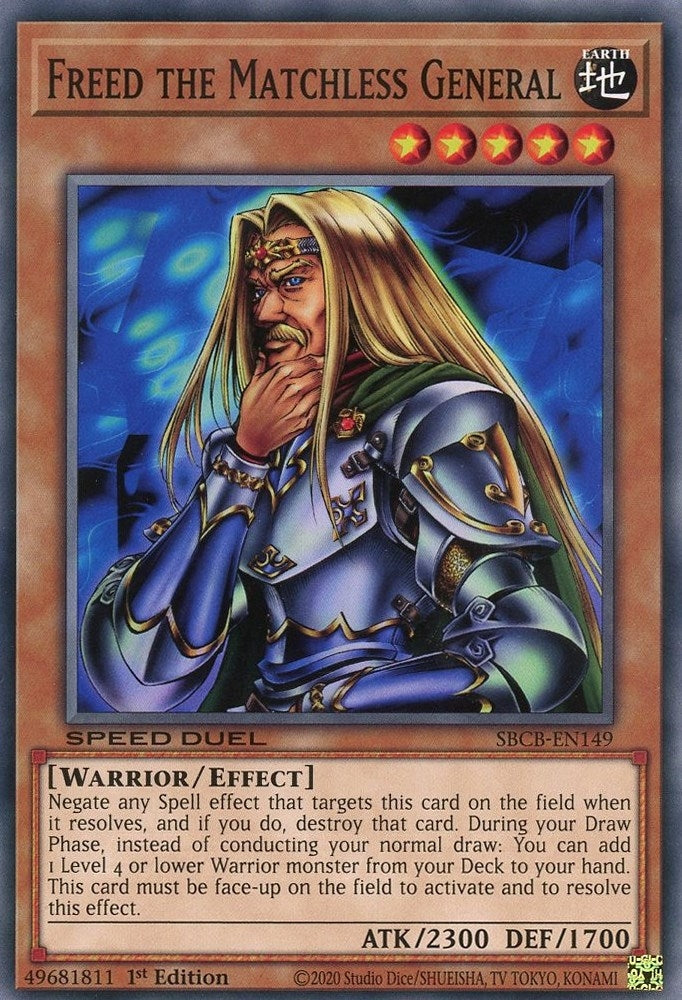 Freed the Matchless General (149) (SBCB) - YuGiOh Single