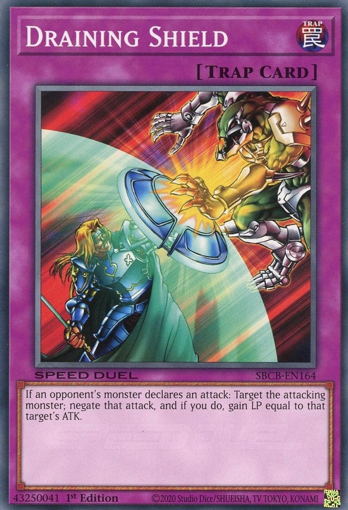 Draining Shield (164) (SBCB) - YuGiOh Single
