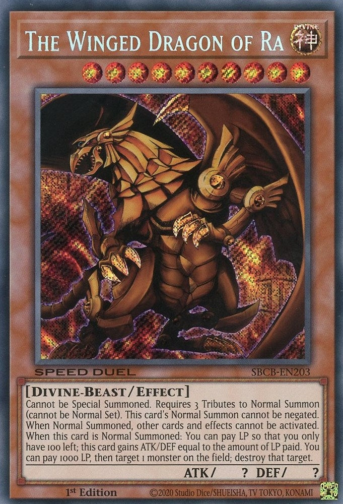 The Winged Dragon of Ra (203) (SBCB) - YuGiOh Single