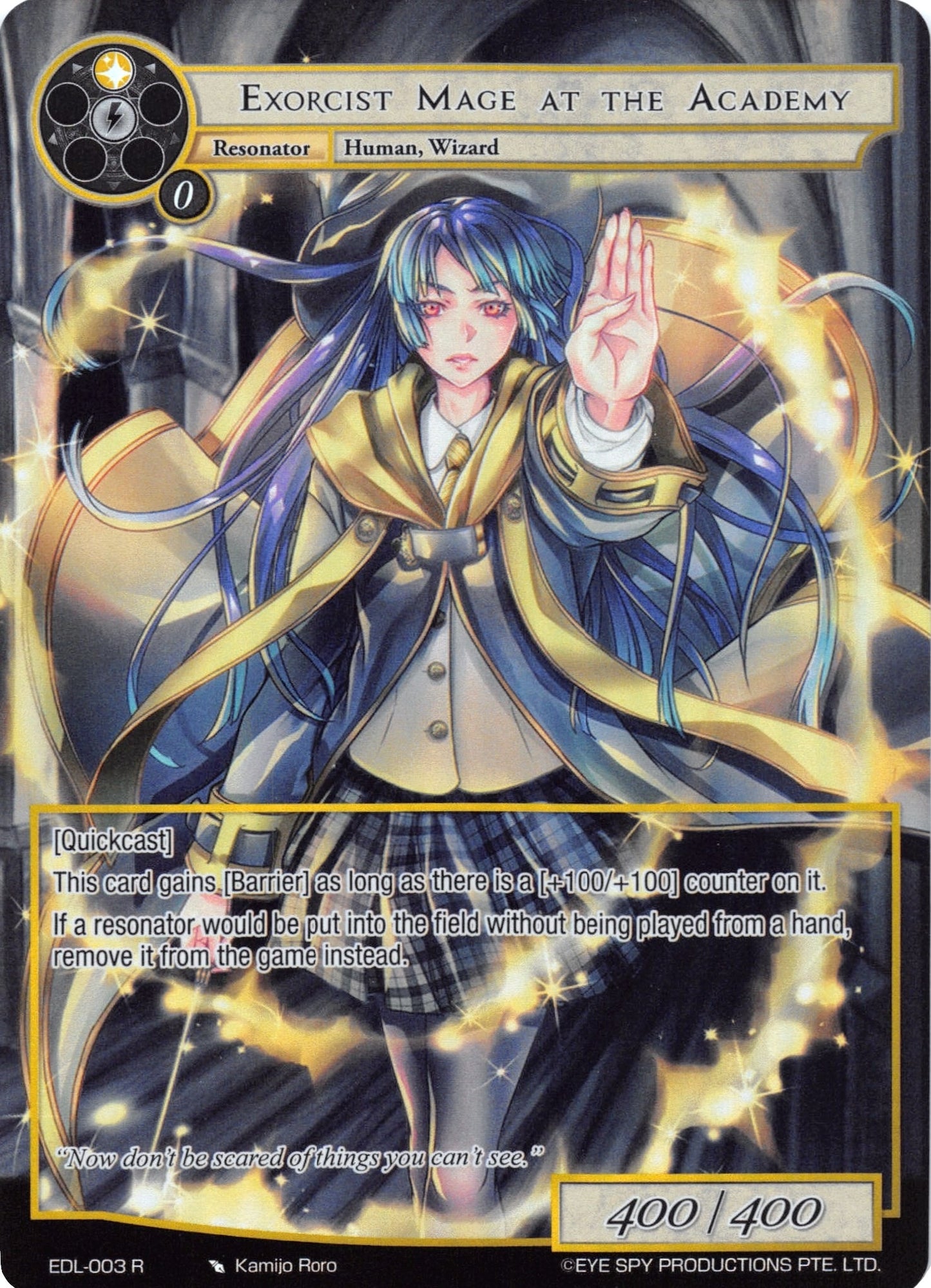 Exorcist Mage at the Academy (Full Art) (3) [EDL] - Force of Will Single