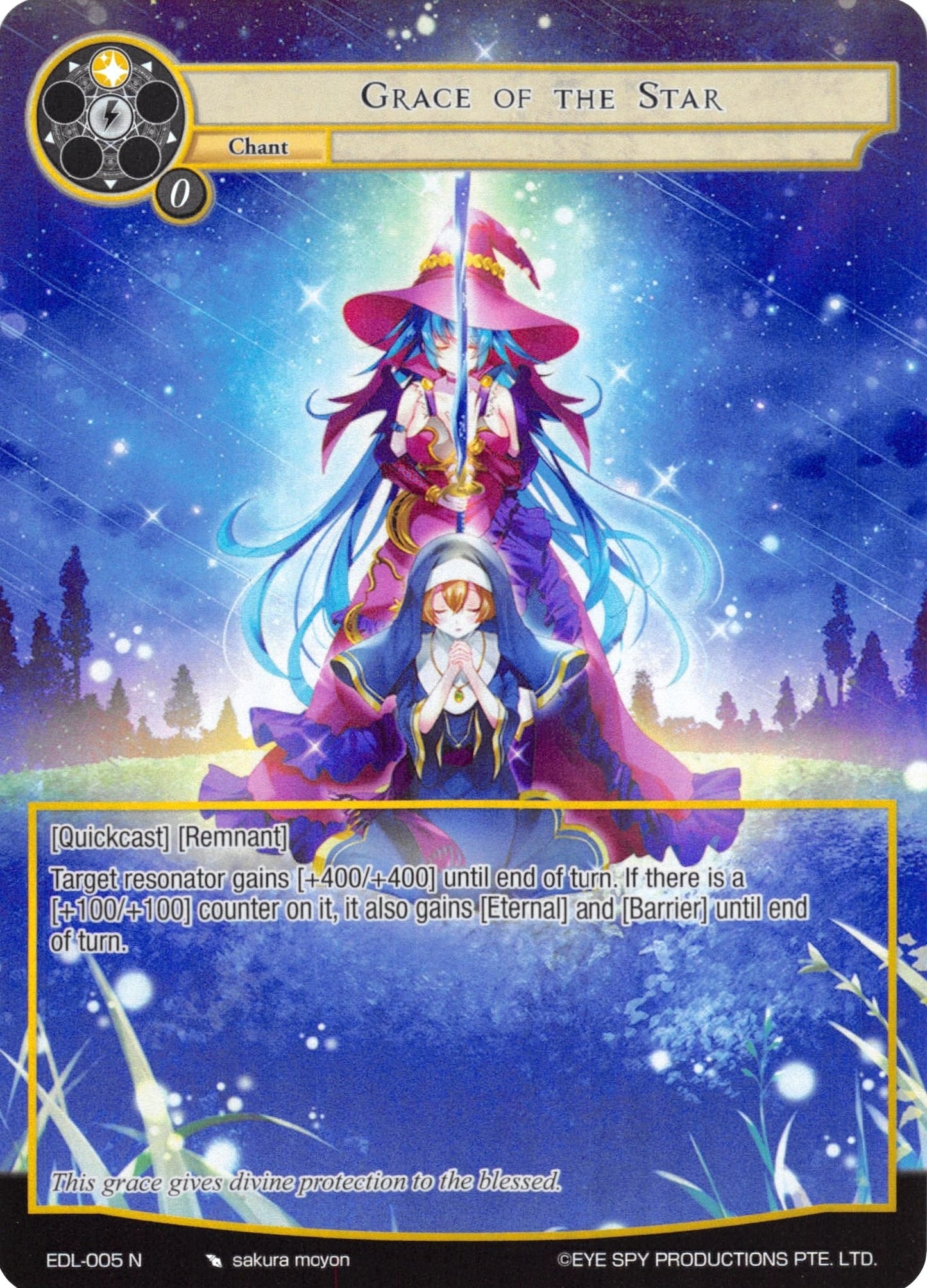 Grace of the Star (Full Art) (5) [EDL] - Force of Will Single
