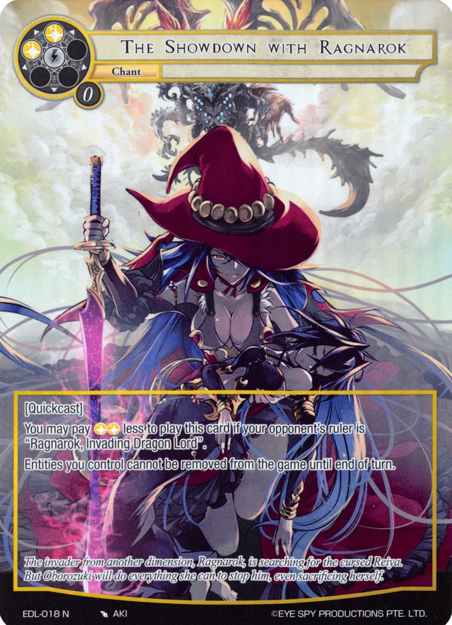 The Showdown with Ragnarok (Full Art) (18) [EDL] - Force of Will Single