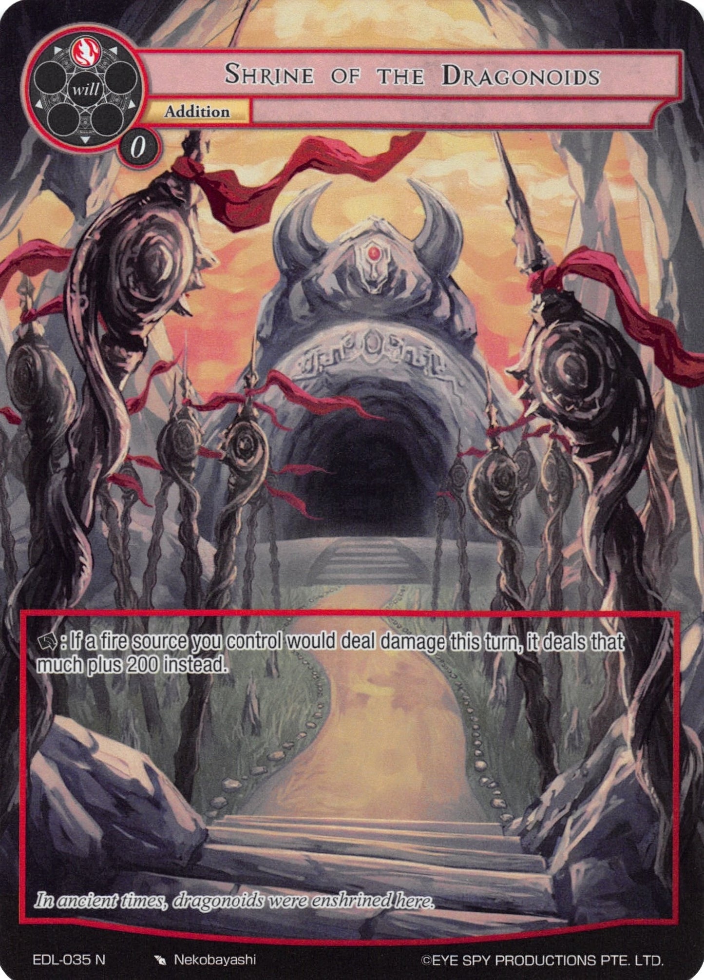 Shrine of the Dragonoids (Full Art) (35) [EDL] - Force of Will Single