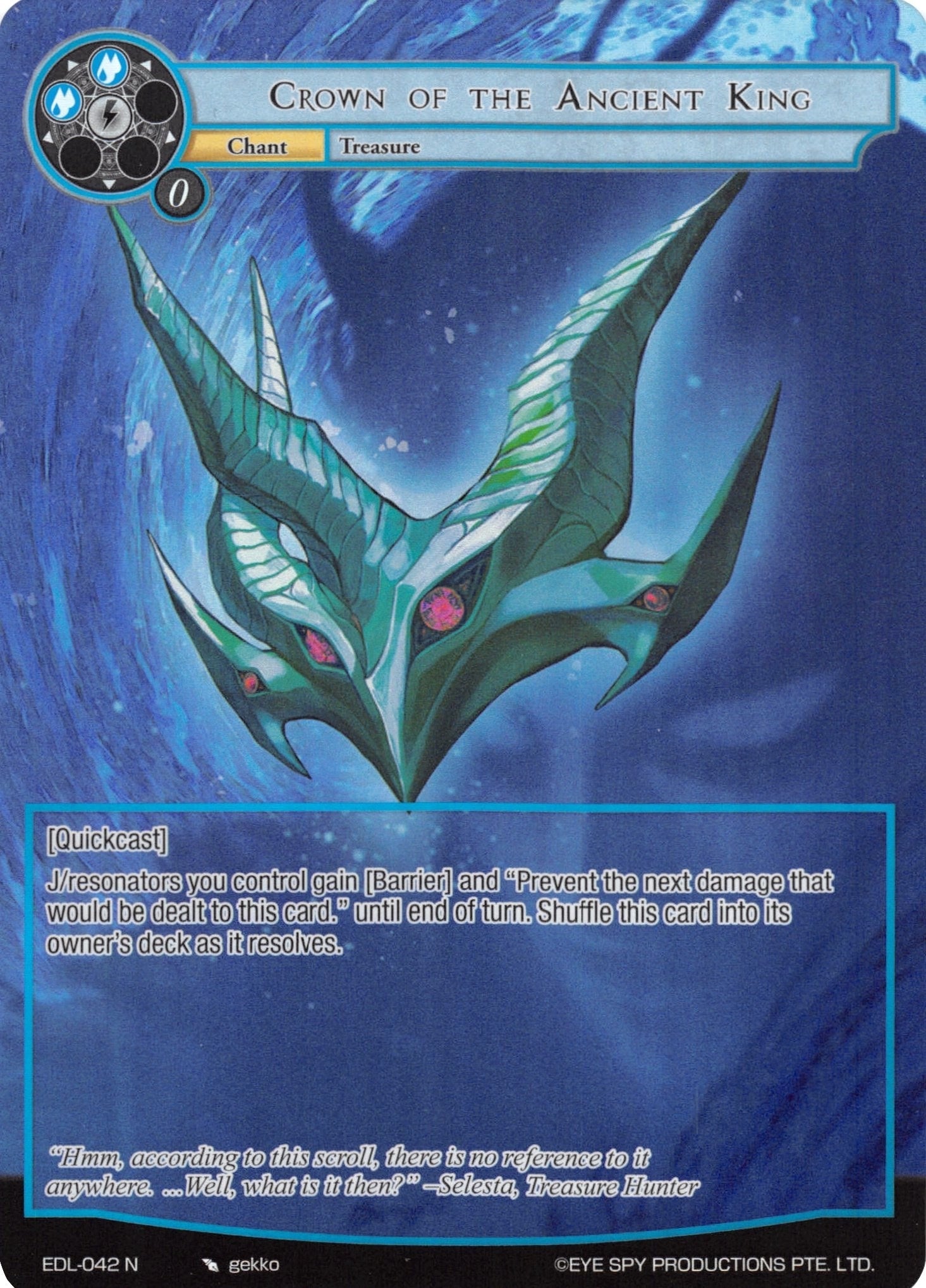 Crown of the Ancient King (Full Art) (42) [EDL] - Force of Will Single