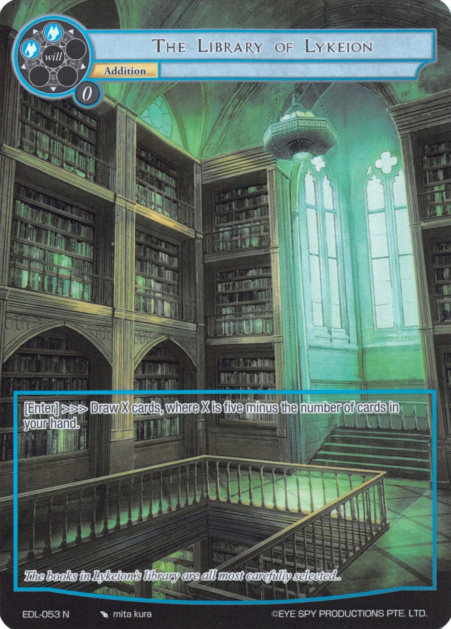 The Library of Lykeion (Full Art) (53) [EDL] - Force of Will Single