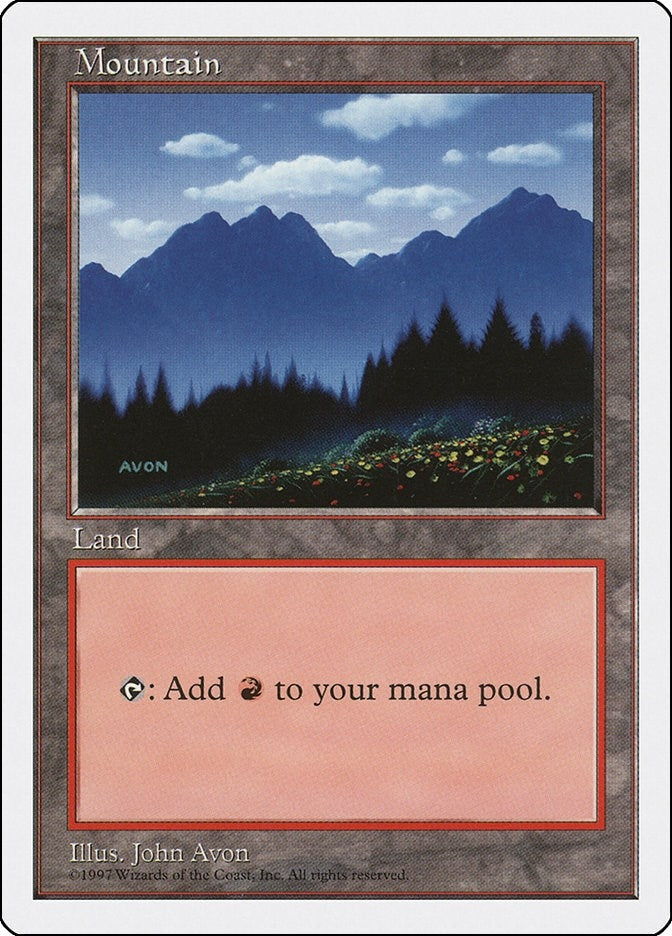 Mountain (445) (445) [5ED] - MTG Single