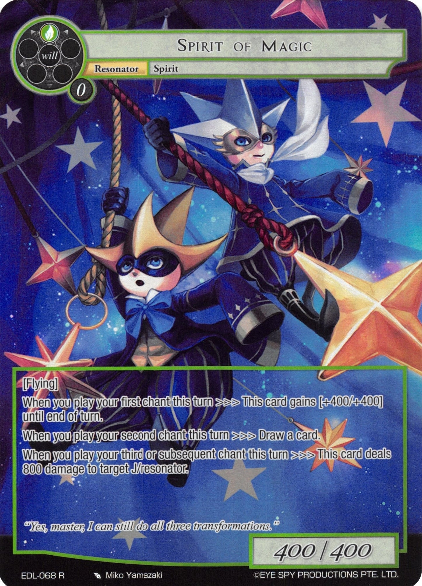 Spirit of Magic (Full Art) (68) [EDL] - Force of Will Single