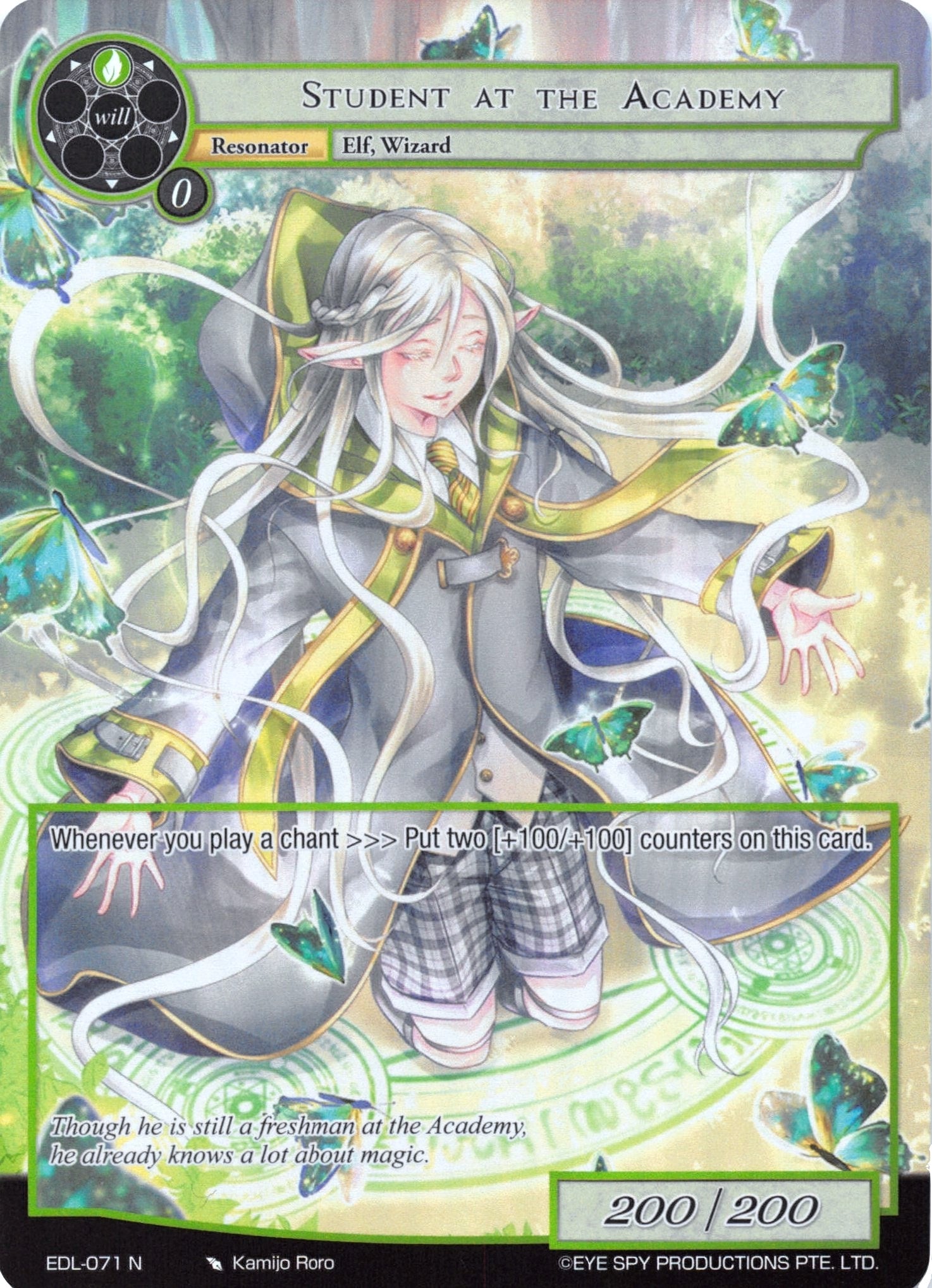 Student at the Academy (Full Art) (71) [EDL] - Force of Will Single